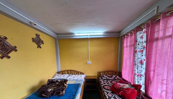 Three people room with private bathrooms