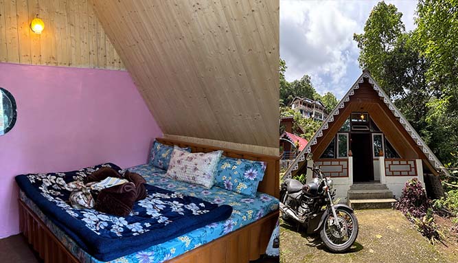 Wooden cottage with private bathrooms